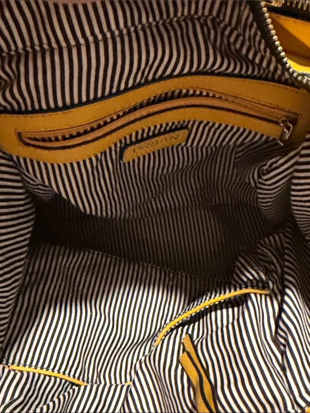 Urban Expressions Mustard Yellow Leather Tote
